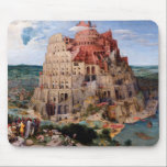 Tower of Babel, Pieter Bruegel the Elder, 1563 Mouse Mat<br><div class="desc">Pieter Bruegel the Elder (1525–1530 – 9 September 1569) was the most significant artist of Dutch and Flemish Renaissance painting, a painter and printmaker from Brabant, known for his landscapes and peasant scenes (so-called genre painting); he was a pioneer in making both types of subject the focus in large paintings....</div>