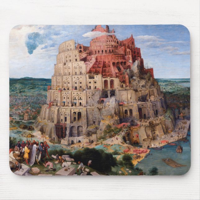 Tower of Babel, Pieter Bruegel the Elder, 1563 Mouse Mat (Front)
