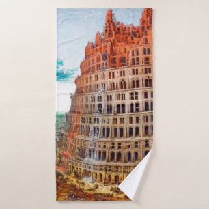 Tower of Babel, Pieter Bruegel the Elder Bath Towel