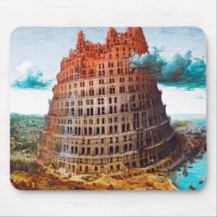 Tower of Babel, Pieter Bruegel the Elder Mouse Mat
