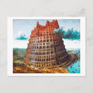 Tower of Babel, Pieter Bruegel the Elder Postcard