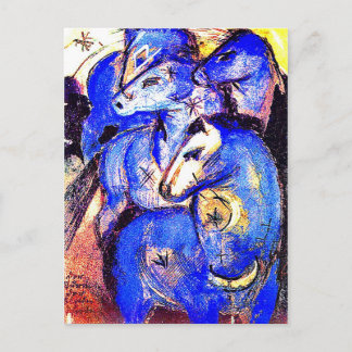Tower of Blue Horses by Franz Marc Postcard