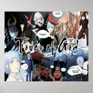 Tower of God  Baam Rak and Khun Collage Poster