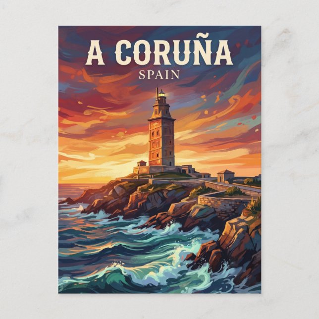 Tower of Hercules Spain Postcard (Front)