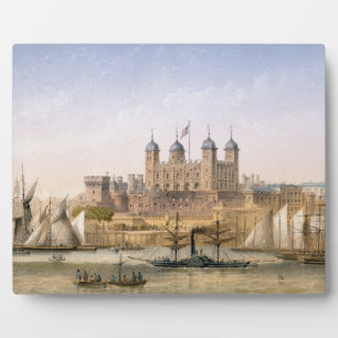 Tower of London, c.1862 (colour litho) Plaque
