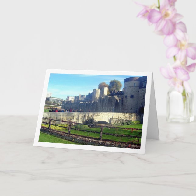 Tower of London Castle, England Card (Orchid)