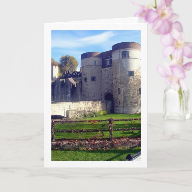 Tower of London Castle, England Card (Orchid)