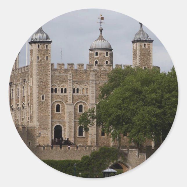 Tower Of London England Seen From Across The River Classic Round Sticker (Front)