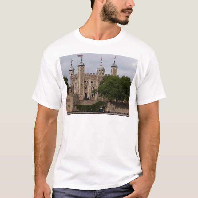 Tower Of London England Seen From Across The River T-Shirt (Front)