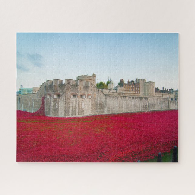 Tower of London November Poppies Jigsaw Puzzle (Horizontal)