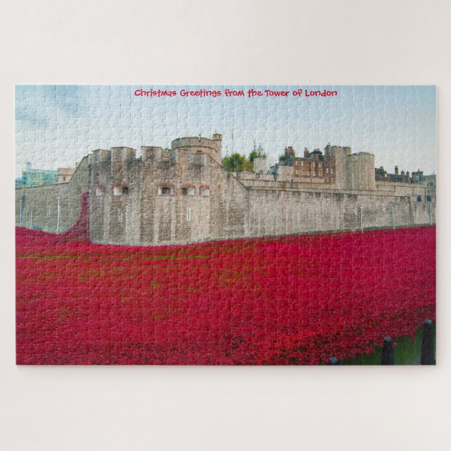 Tower of London November Poppies Jigsaw Puzzle (Horizontal)