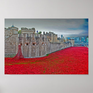 Tower Of London Poppies Red Poppy Poster