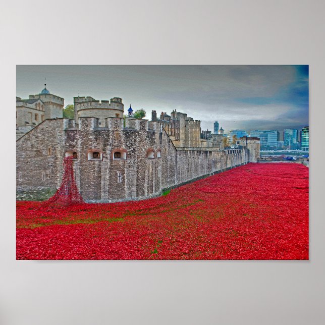 Tower Of London Poppies Red Poppy Poster (Front)