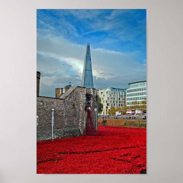 Tower Of London Poppies Red Poppy Poster (Front)