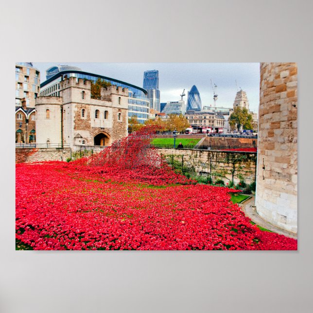 Tower Of London Poppies Red Poppy Poster (Front)