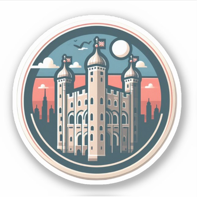 TOWER OF LONDON Sticker (Front)
