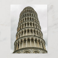Tower of Pisa  Bridal Shower Game Postcard