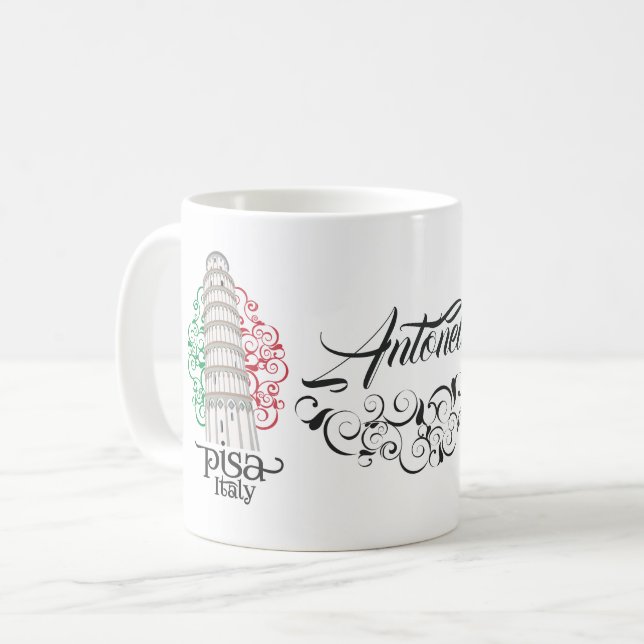 Tower of Pisa Italy for Souvenir Collectors Coffee Mug (Front Left)