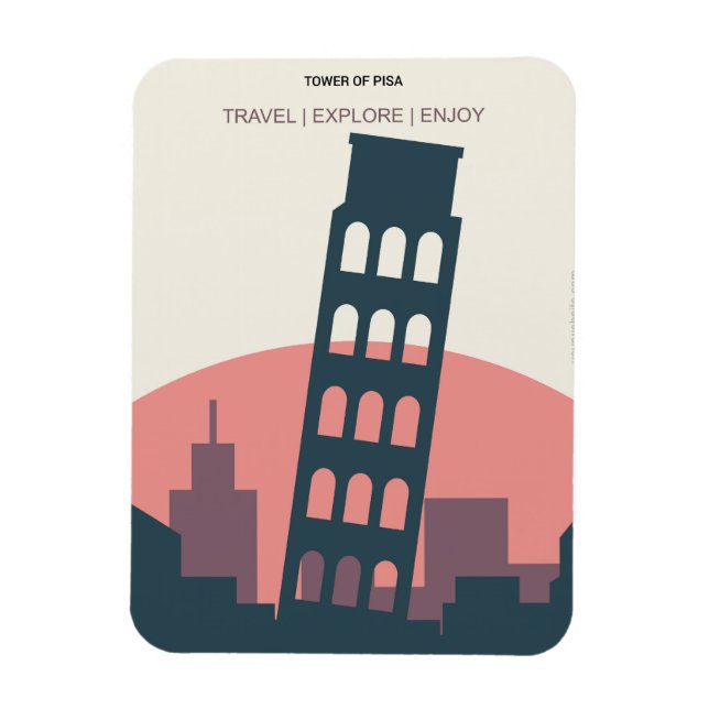 Tower of Pisa Italy Magnet (Vertical)