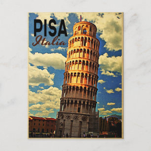 Tower Of Pisa ltaly Postcard