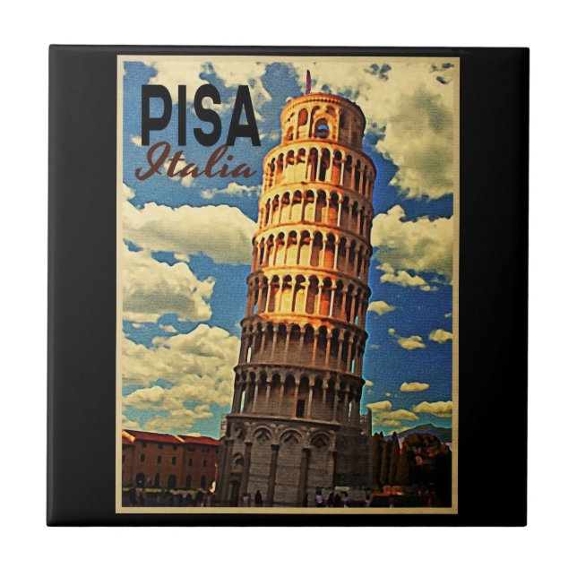 Tower Of Pisa ltaly Tile (Front)
