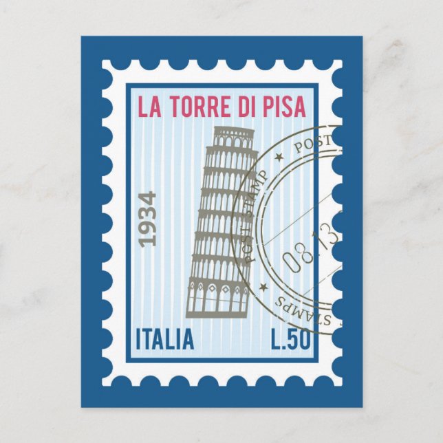 Tower of Pisa Postcard (Front)