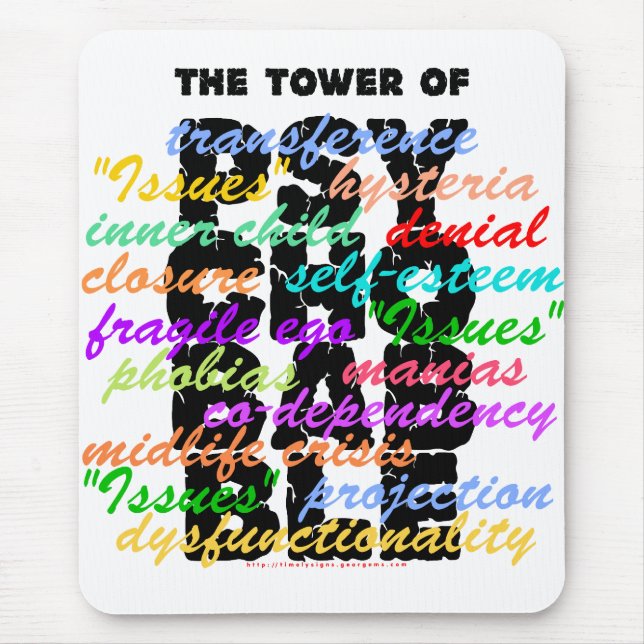 Tower of Psychobabble Mouse Mat (Front)