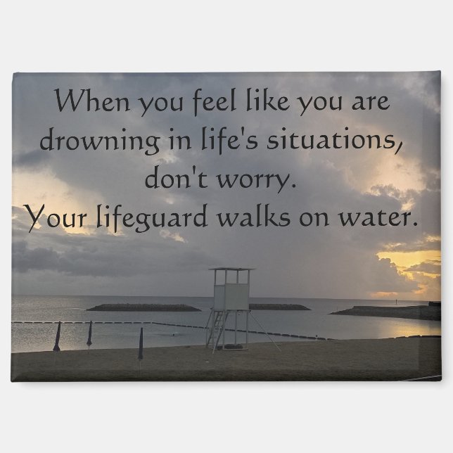 Tower on Araha Beach Kitchen Magnet (Front)