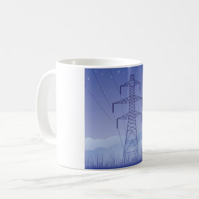 Tower Power Line Mug (Front Left)