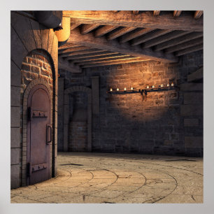 Tower rotunda candlelight candles poster