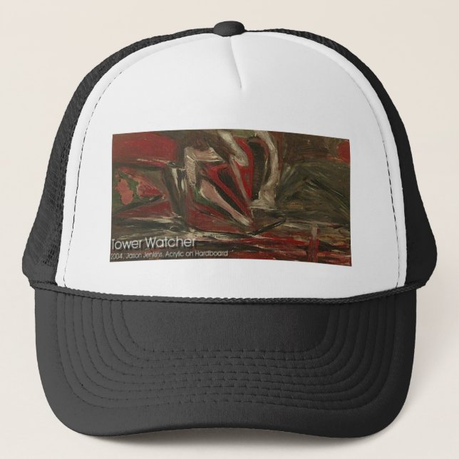 tower watcher trucker hat (Front)