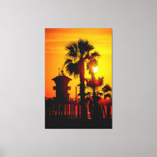 Tower Zero Sunset (Canvas 60" x 40") Canvas Print