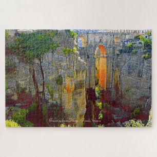 Towering from Above- Ronda, Spain Jigsaw Puzzle