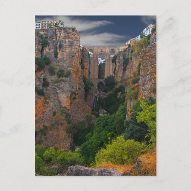 Towering From Above- Ronda Spain Postcard (Front)