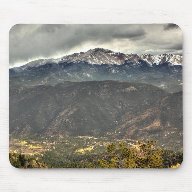 Towering over a Small Town Mouse Mat (Front)