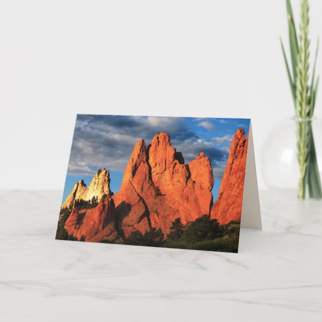 Towering Peaks, Garden of the Gods, Blank Inside Card (Front)