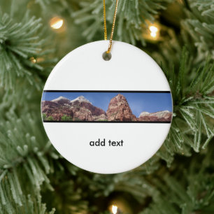 Towers of the Virgin Panoramic Ceramic Tree Decoration