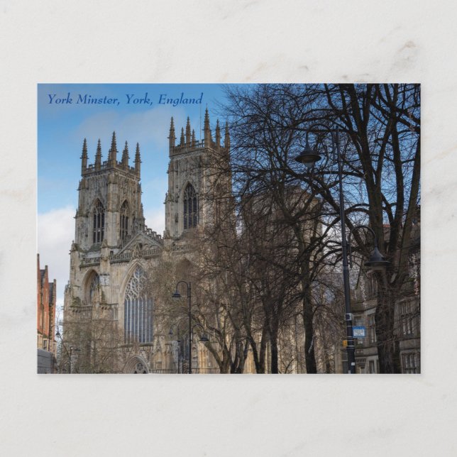 Towers of York Minster, York, England, Postcard (Front)