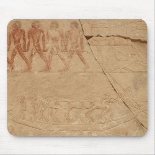 Towing a boat, from the Mastaba of Mereruka Mouse Mat