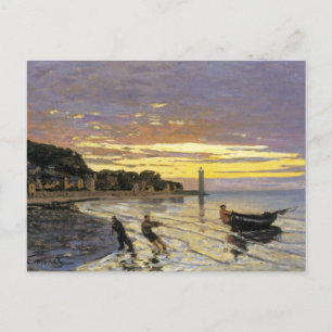 Towing a Boat, Honfleur Postcard