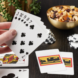 Towing A Caravan Playing Cards