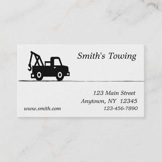 Towing Business Card (Front)