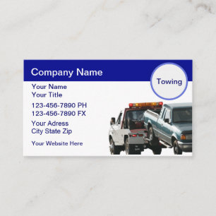 Towing Business Cards