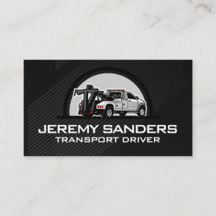 Towing Car Transport Blue Collar Business Card