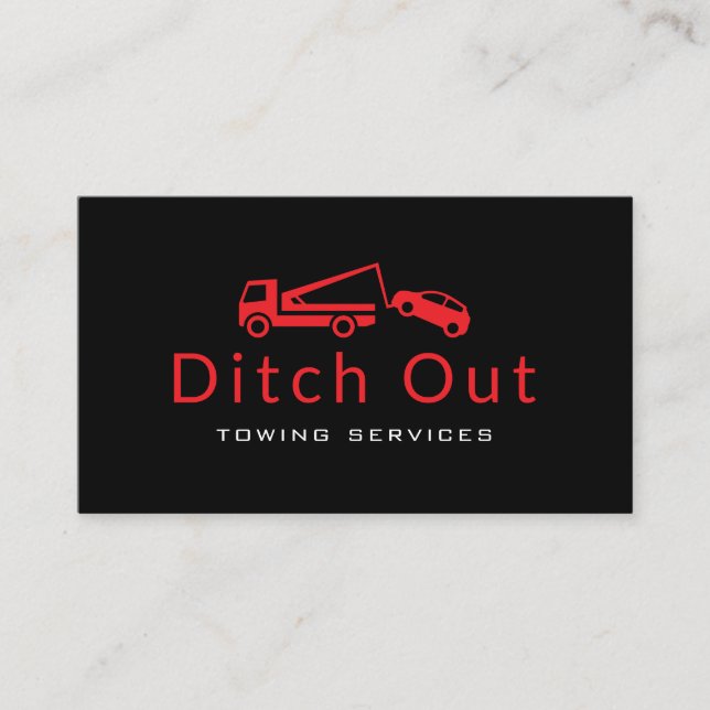Towing Company Business Card (Front)
