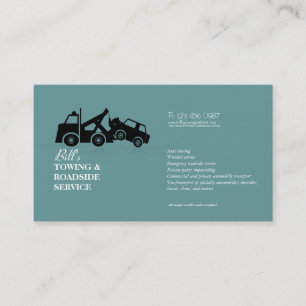 Towing Roadside Wrecker Service Business Card