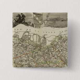 Town and Cities 15 Cm Square Badge