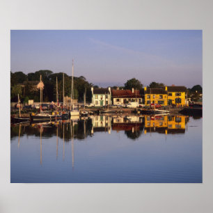 Town and harbour, Kinvarra, County Galway, Poster