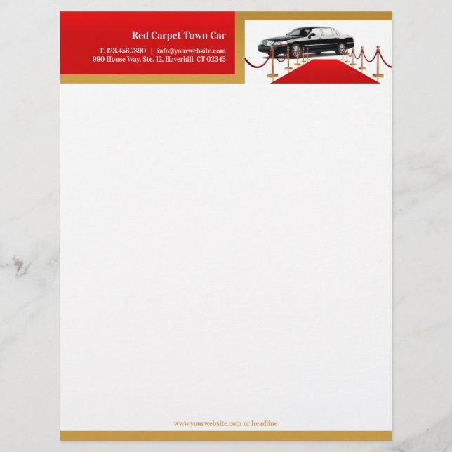 Town Car Letterhead (Front)