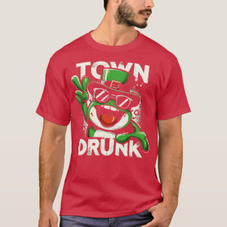 Town Drunk Irish Funny Frog 1 T-Shirt